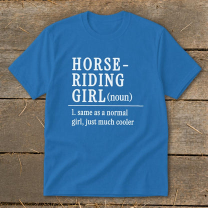 Horse Riding Girl Youth Tee