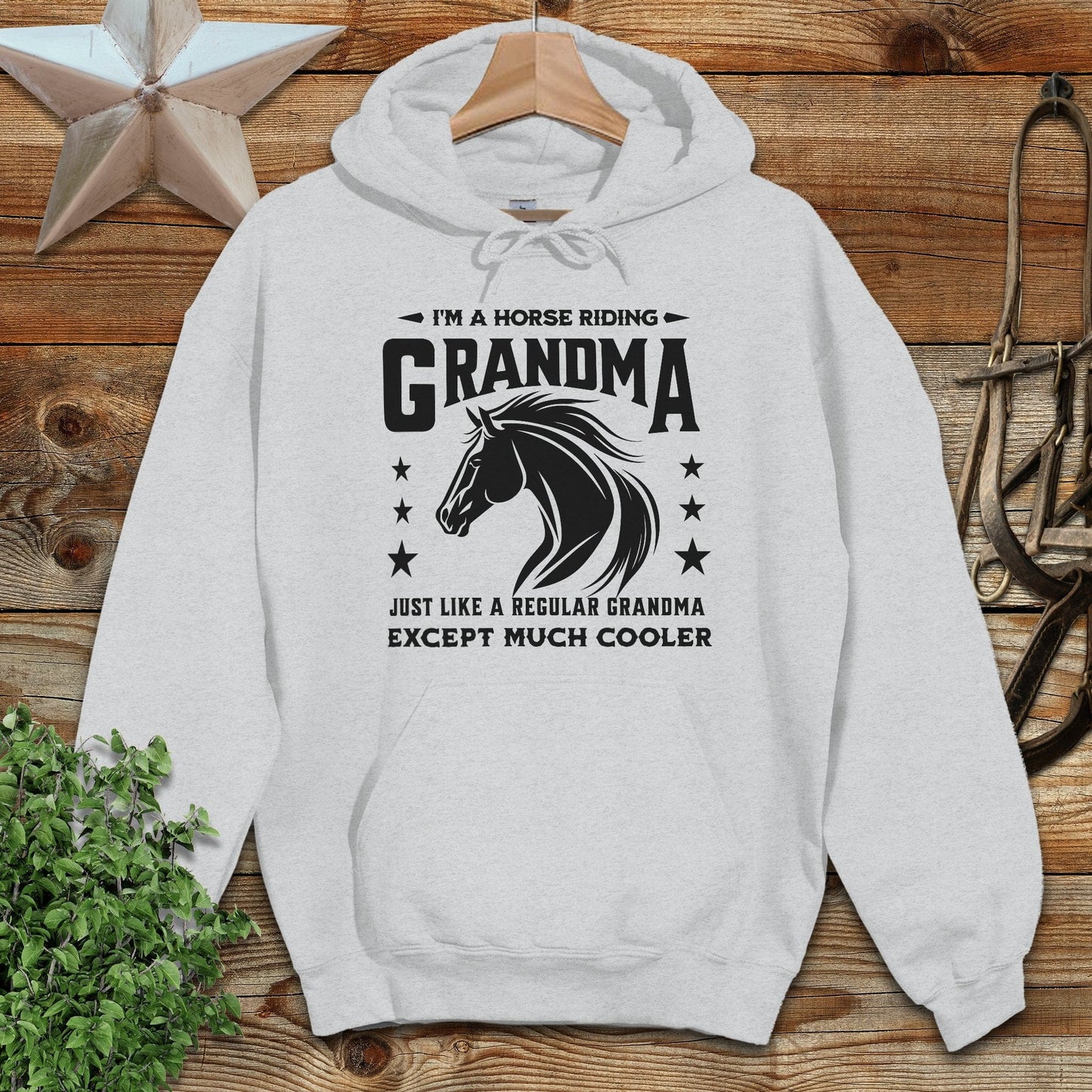 Horse Riding Grandma Hoodie