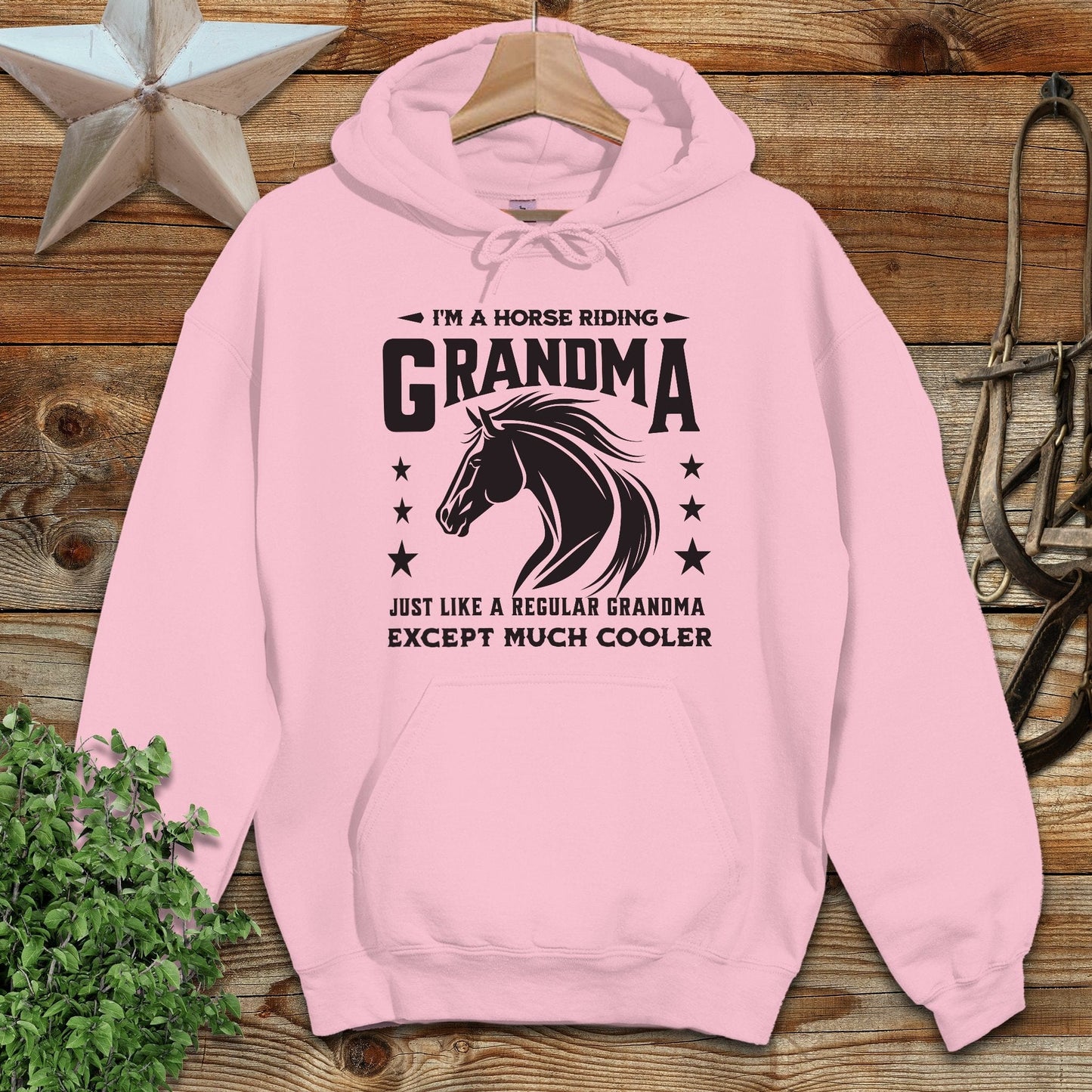 Horse Riding Grandma Hoodie