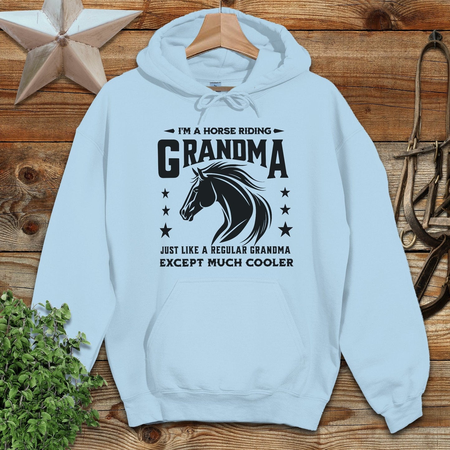 Horse Riding Grandma Hoodie