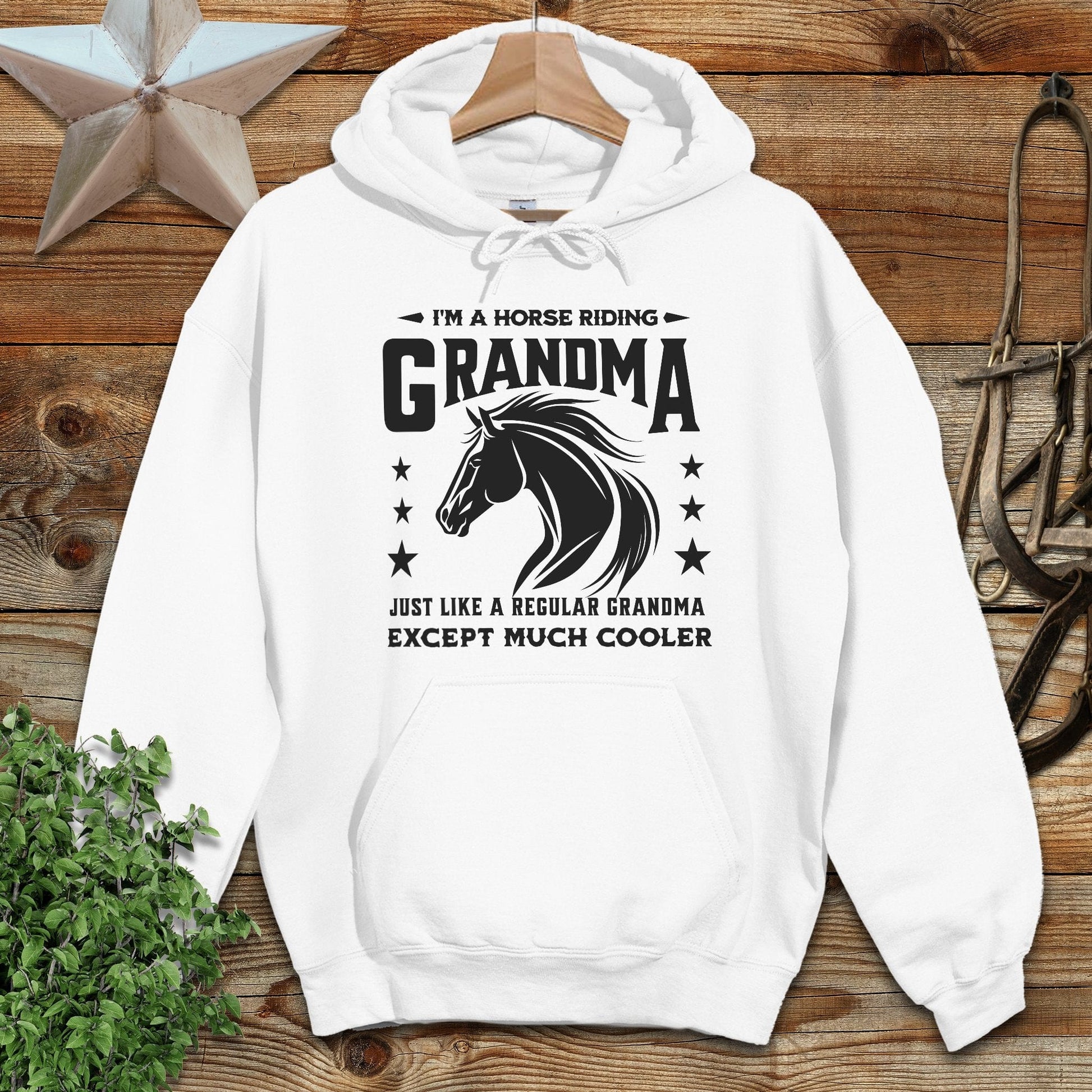Horse Riding Grandma Hoodie