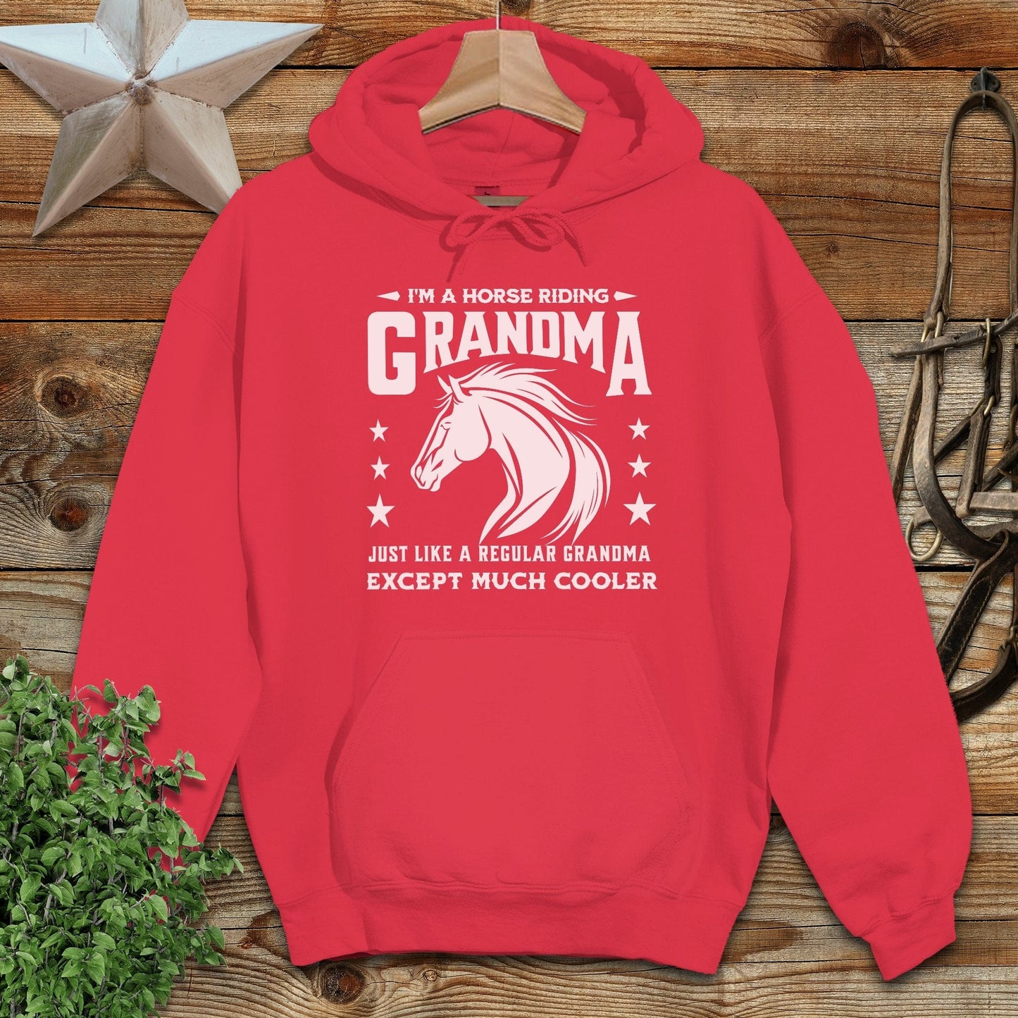 Horse Riding Grandma Hoodie