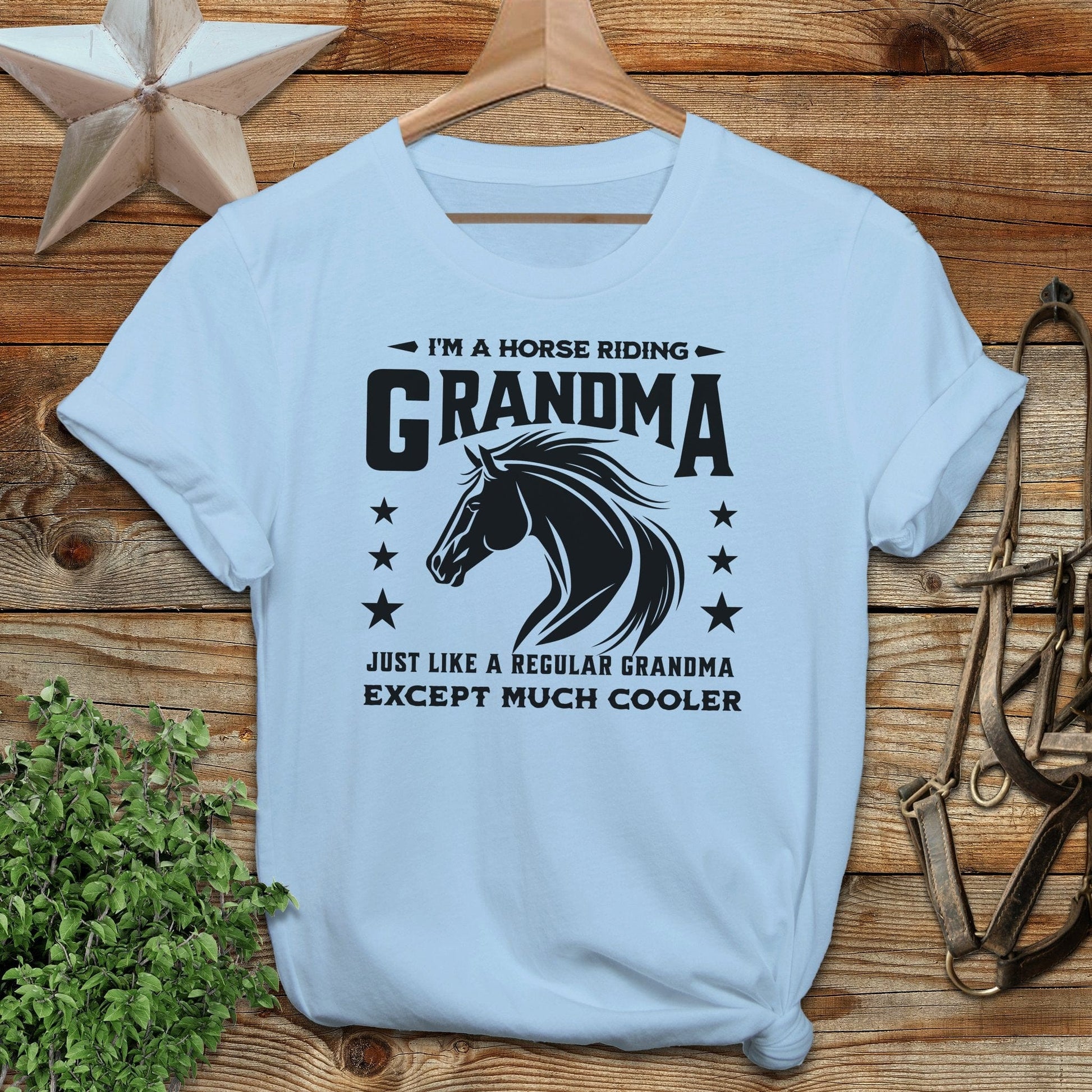 Horse Riding Grandma Softstyle Tee