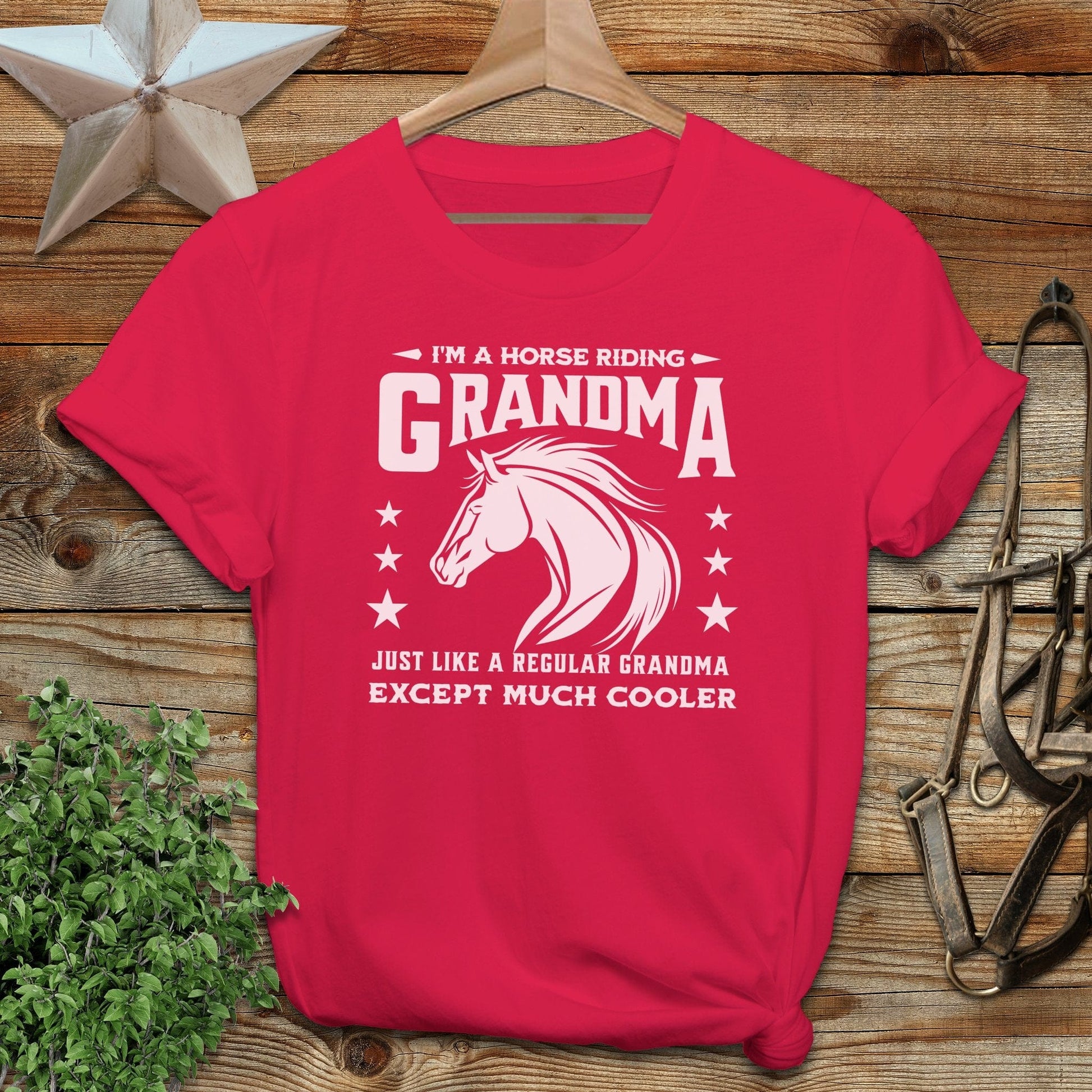 Horse Riding Grandma Softstyle Tee