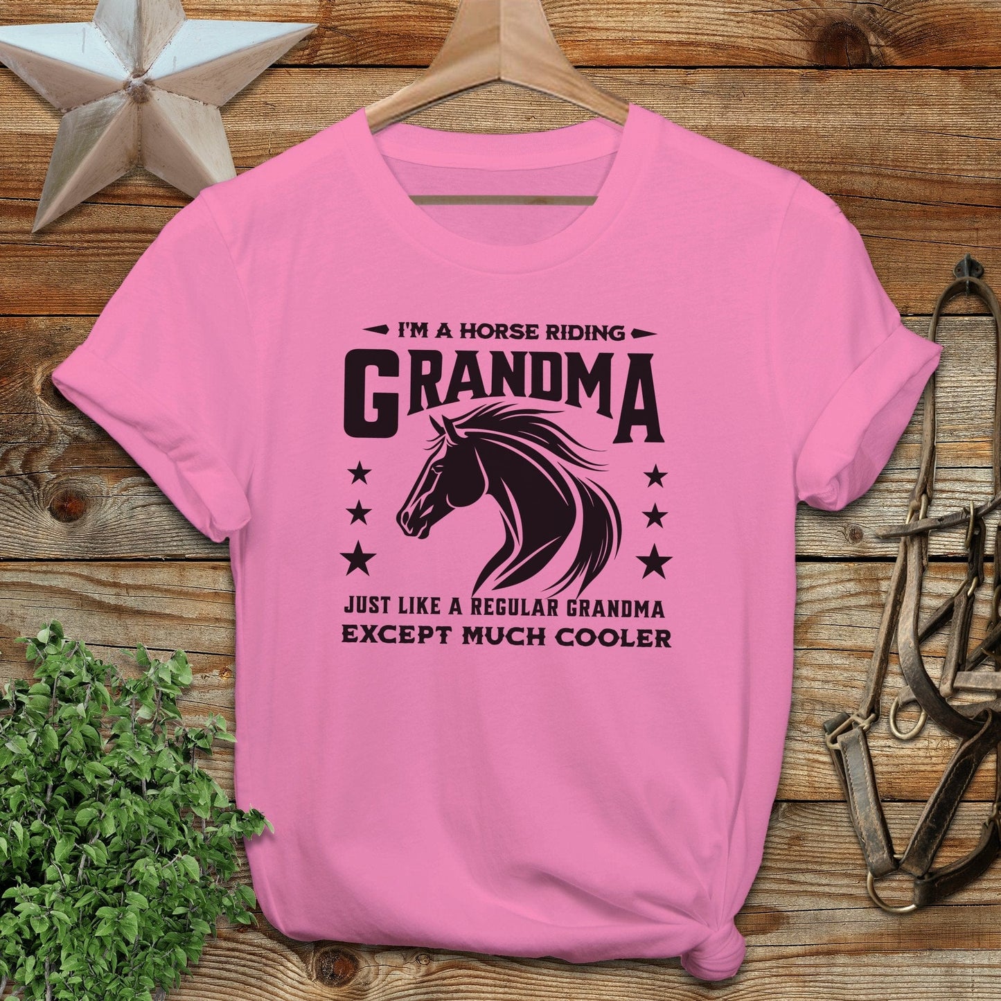 Horse Riding Grandma Softstyle Tee