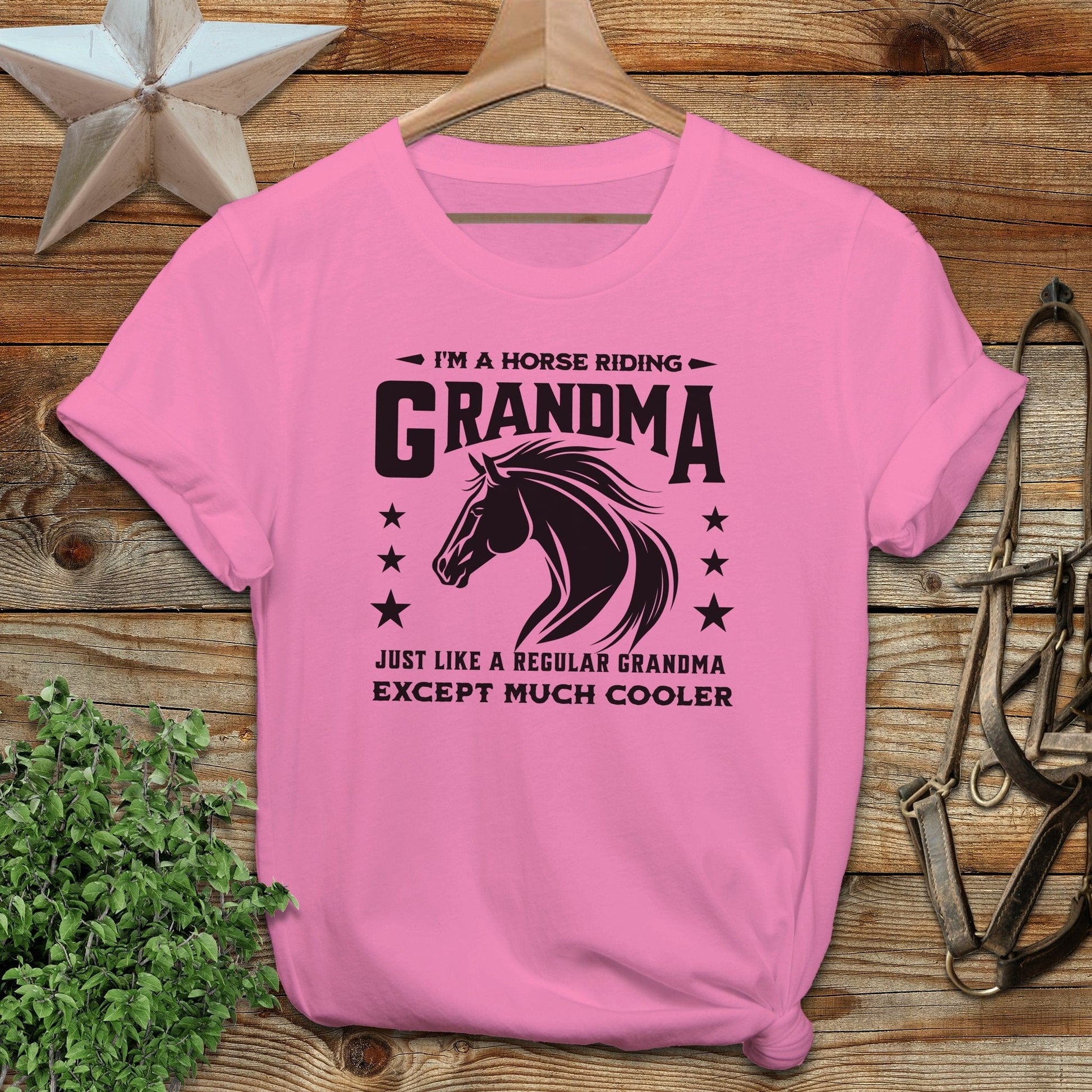 Horse Riding Grandma Softstyle Tee