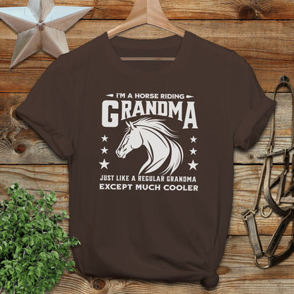 Horse Riding Grandma Softstyle Tee