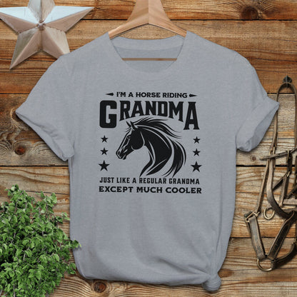 Horse Riding Grandma Softstyle Tee