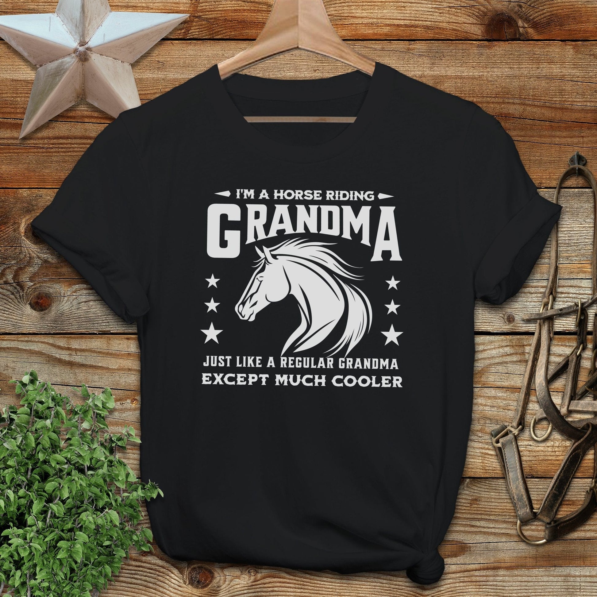 Horse Riding Grandma Softstyle Tee
