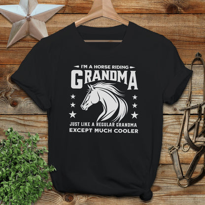 Horse Riding Grandma Softstyle Tee