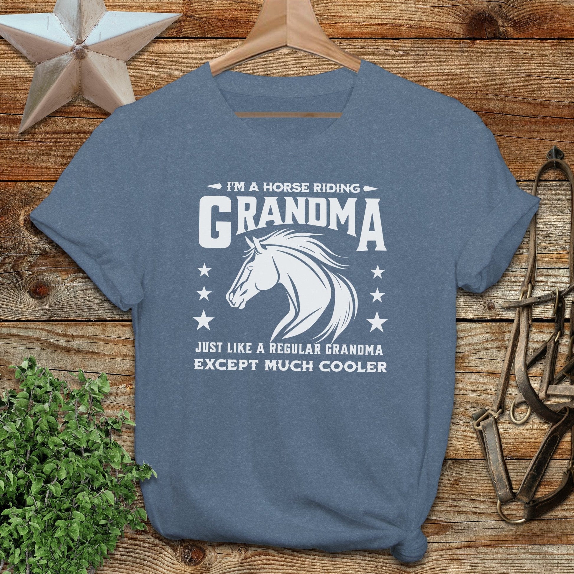 Horse Riding Grandma Softstyle Tee