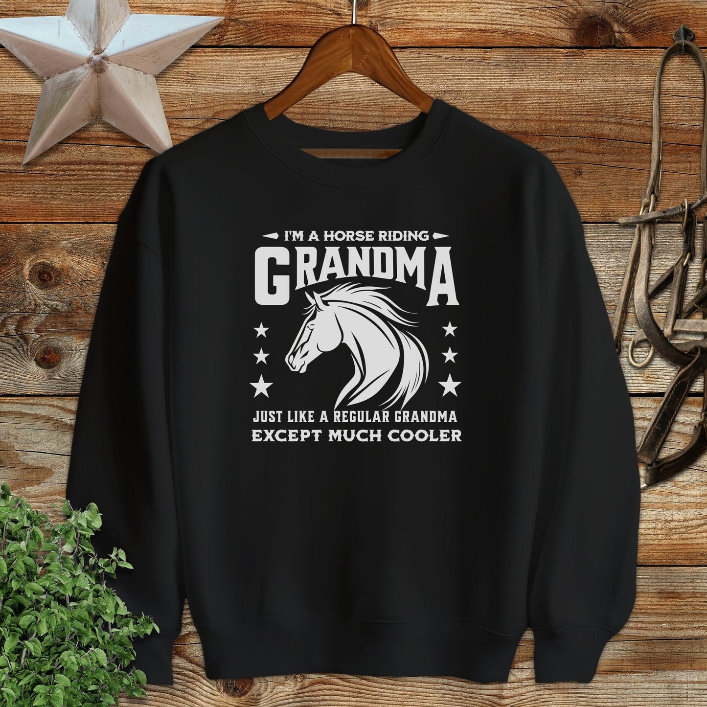 Horse Riding Grandma Sweatshirt