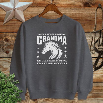 Horse Riding Grandma Sweatshirt