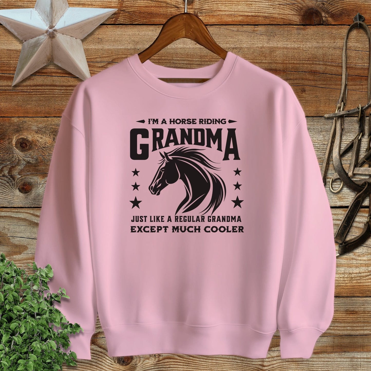 Horse Riding Grandma Sweatshirt