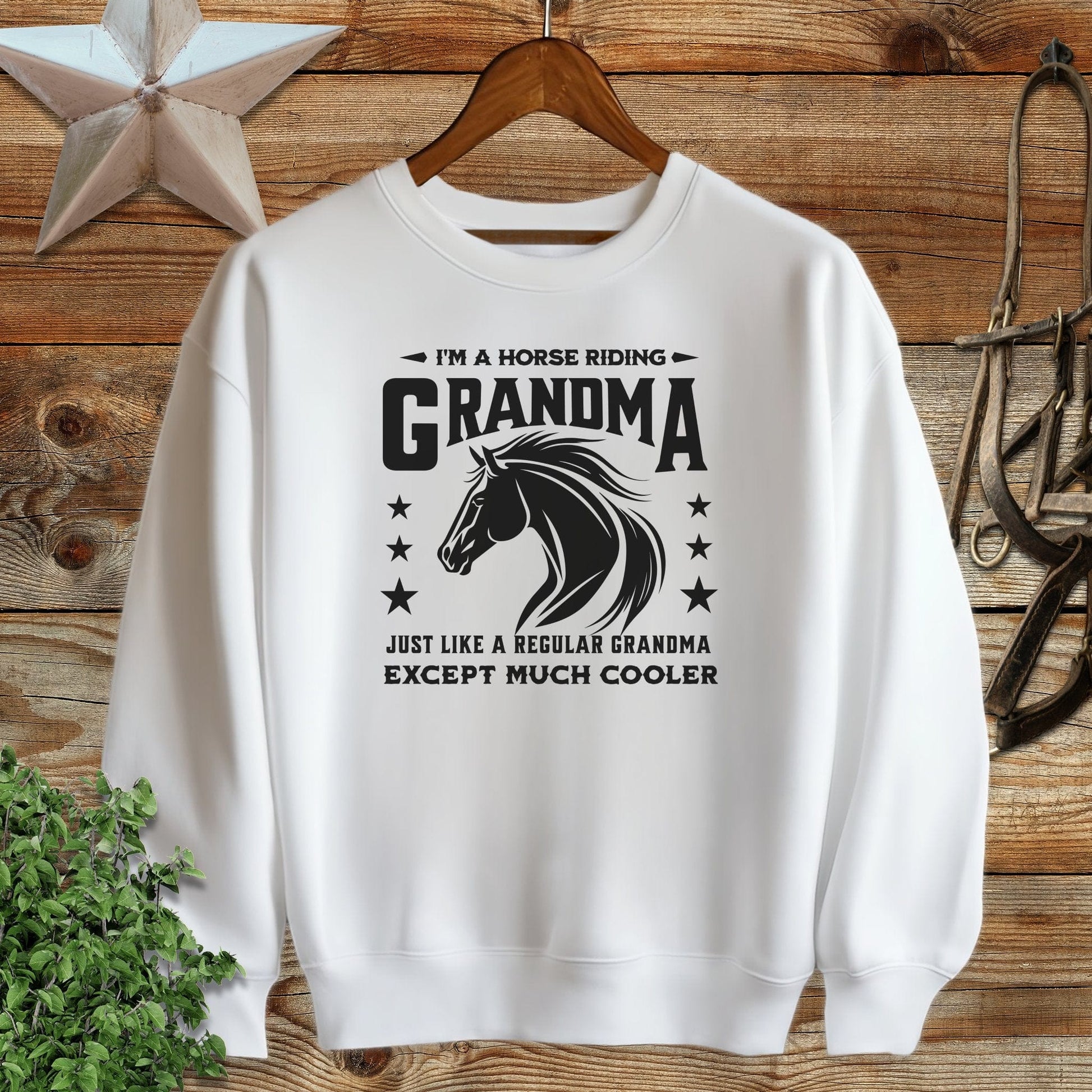 Horse Riding Grandma Sweatshirt