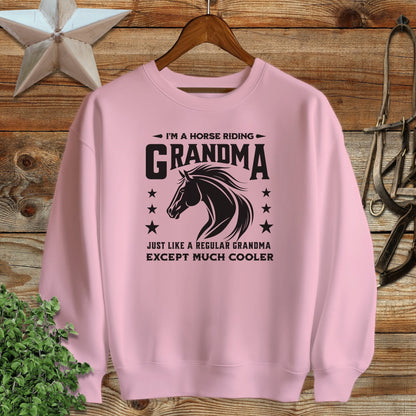 Horse Riding Grandma Sweatshirt