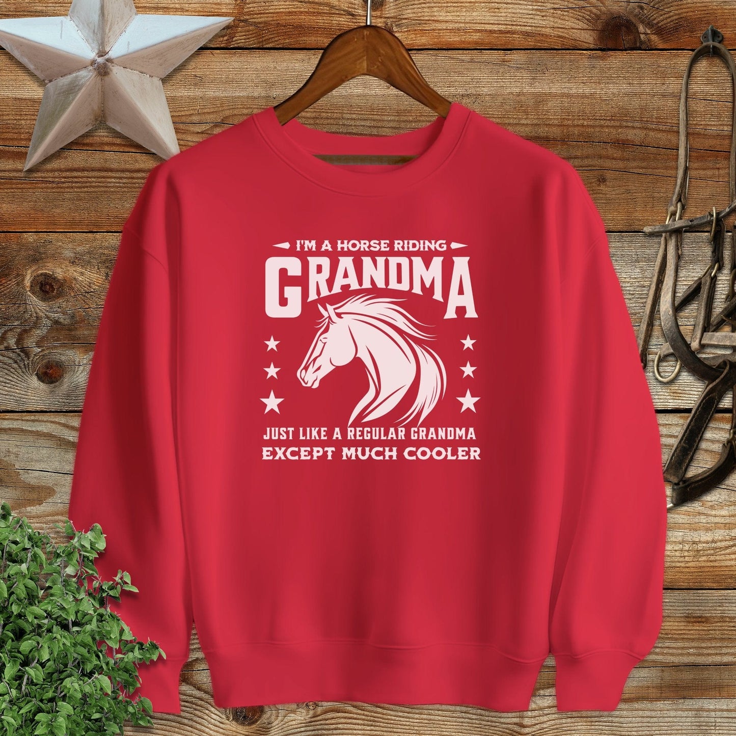 Horse Riding Grandma Sweatshirt