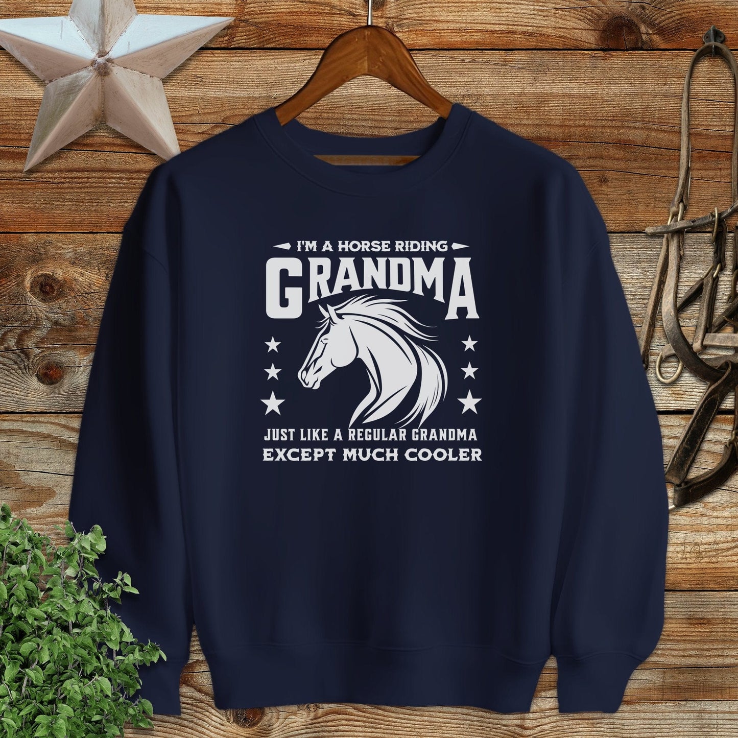 Horse Riding Grandma Sweatshirt
