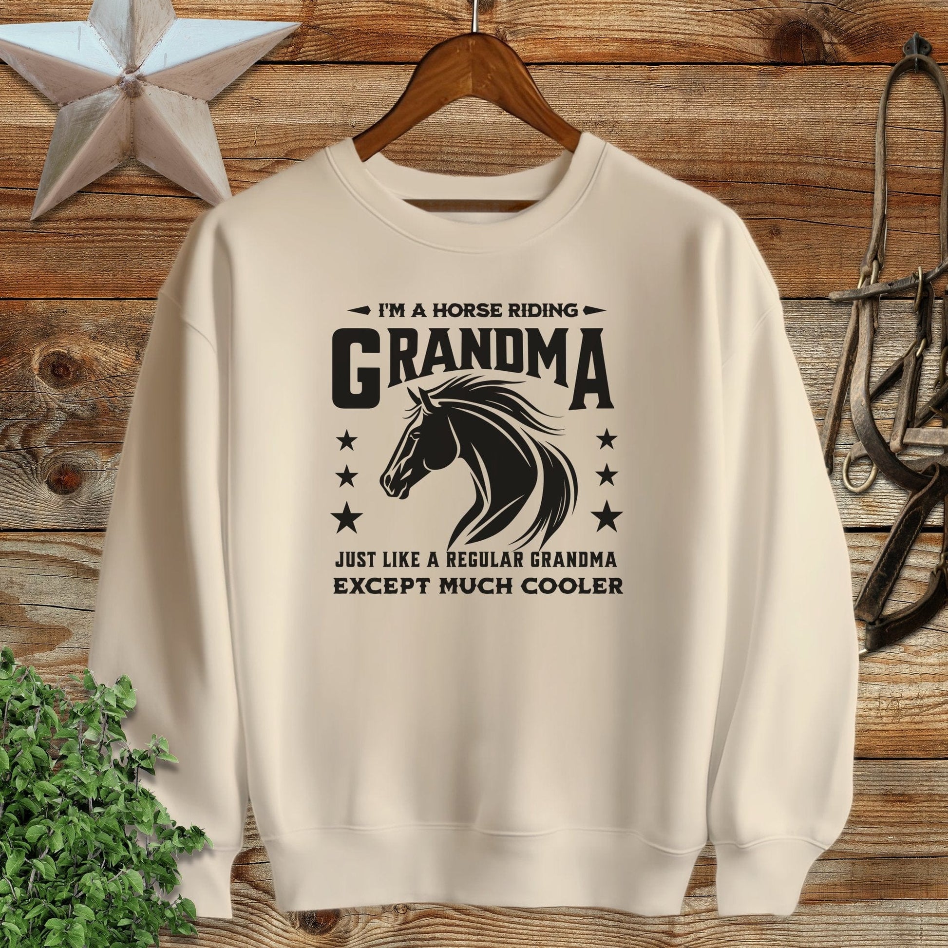Horse Riding Grandma Sweatshirt