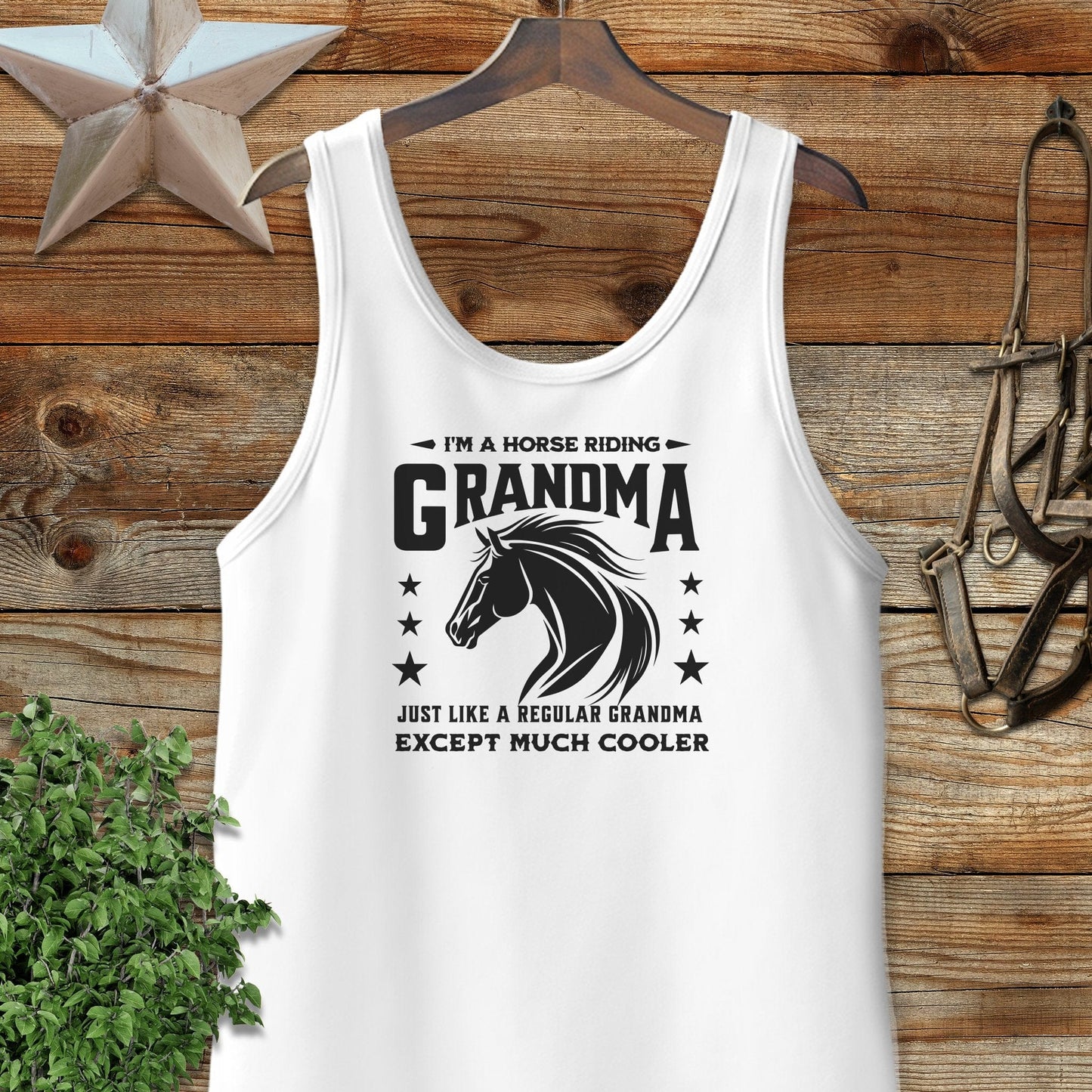 Horse Riding Grandma Tank Top