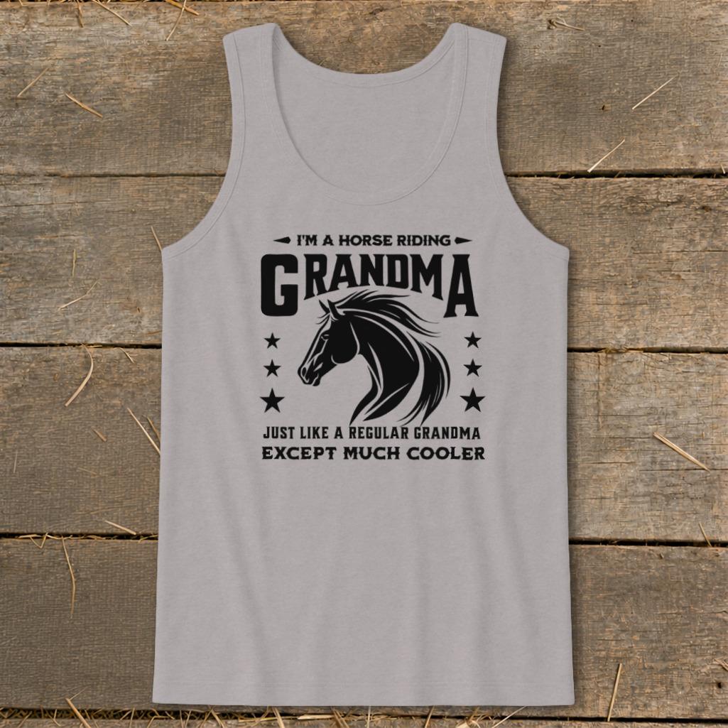 Horse Riding Grandma Tank Top