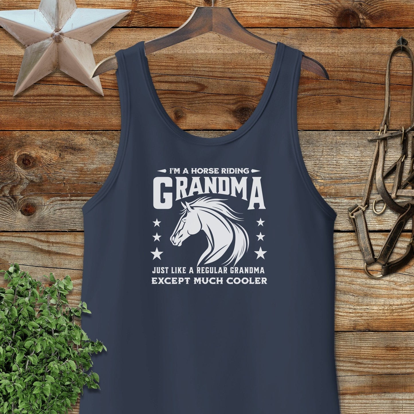 Horse Riding Grandma Tank Top