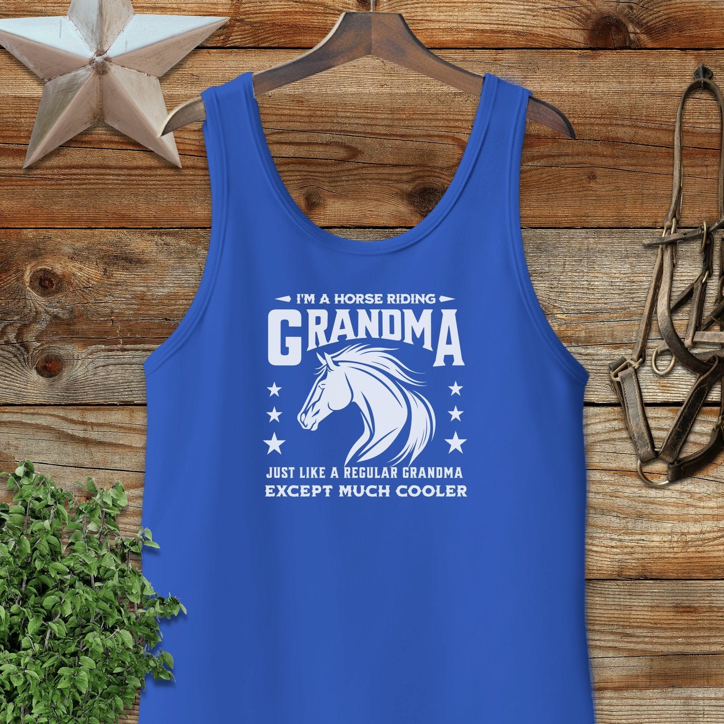 Horse Riding Grandma Tank Top