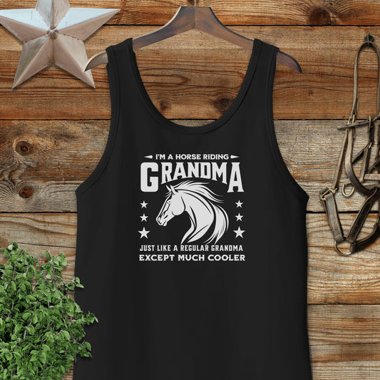 Horse Riding Grandma Tank Top