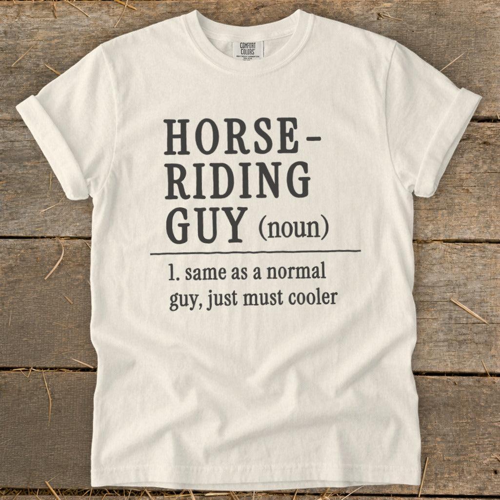 Horse Riding Guy Signature Tee