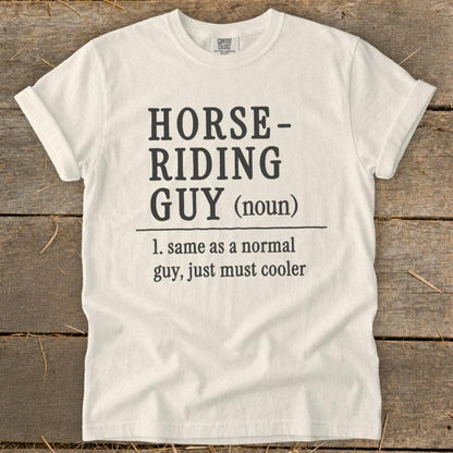 Horse Riding Guy Signature Tee