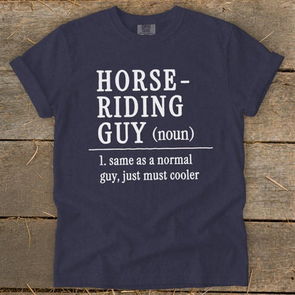 Horse Riding Guy Signature Tee