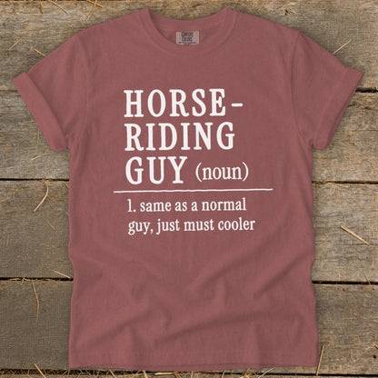 Horse Riding Guy Signature Tee