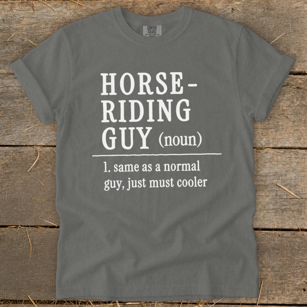 Horse Riding Guy Signature Tee