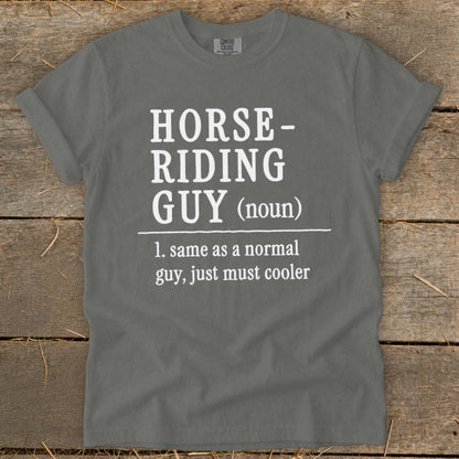 Horse Riding Guy Signature Tee