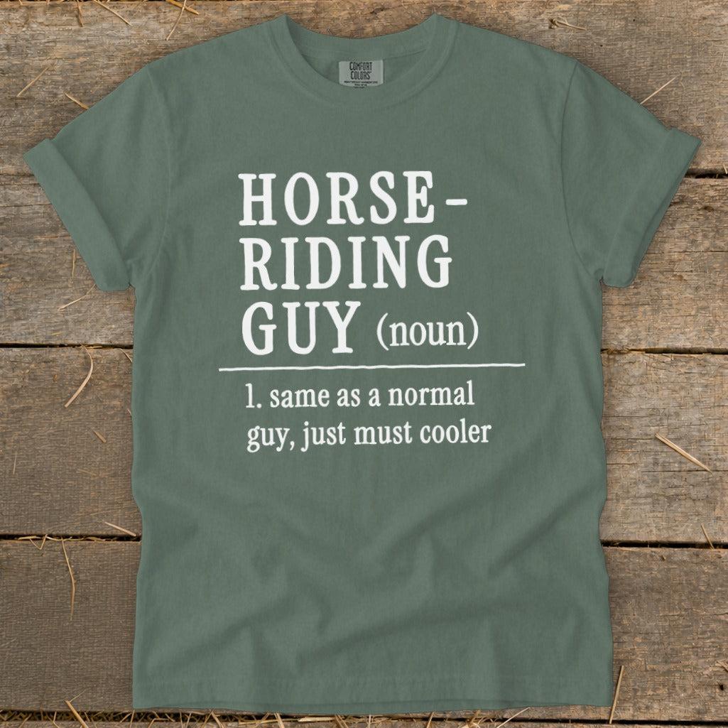 Horse Riding Guy Signature Tee