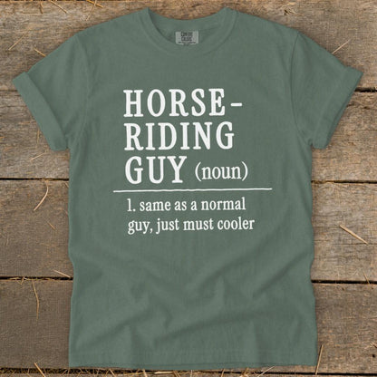 Horse Riding Guy Signature Tee