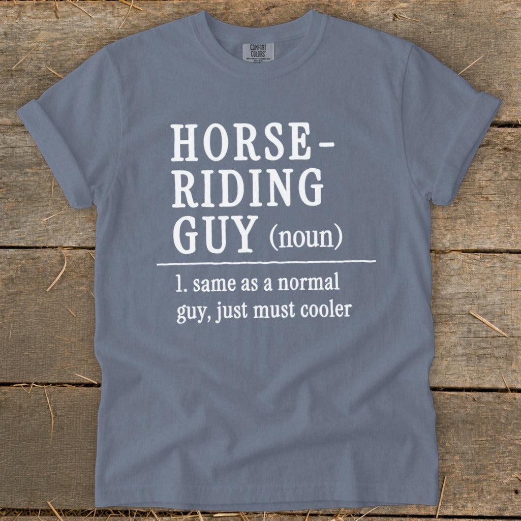Horse Riding Guy Signature Tee
