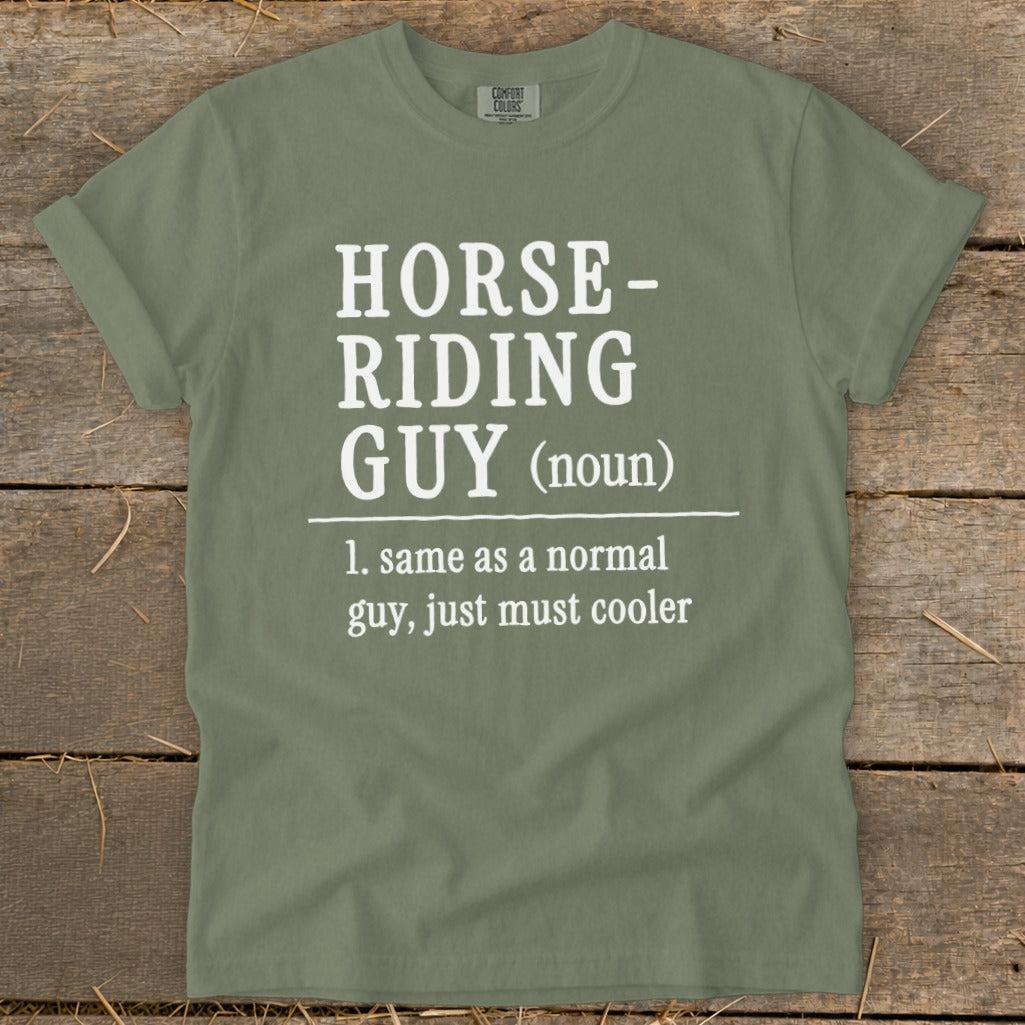 Horse Riding Guy Signature Tee