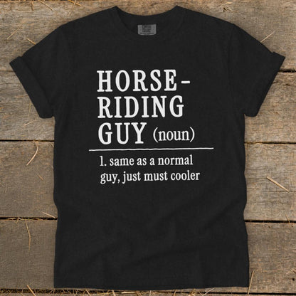 Horse Riding Guy Signature Tee