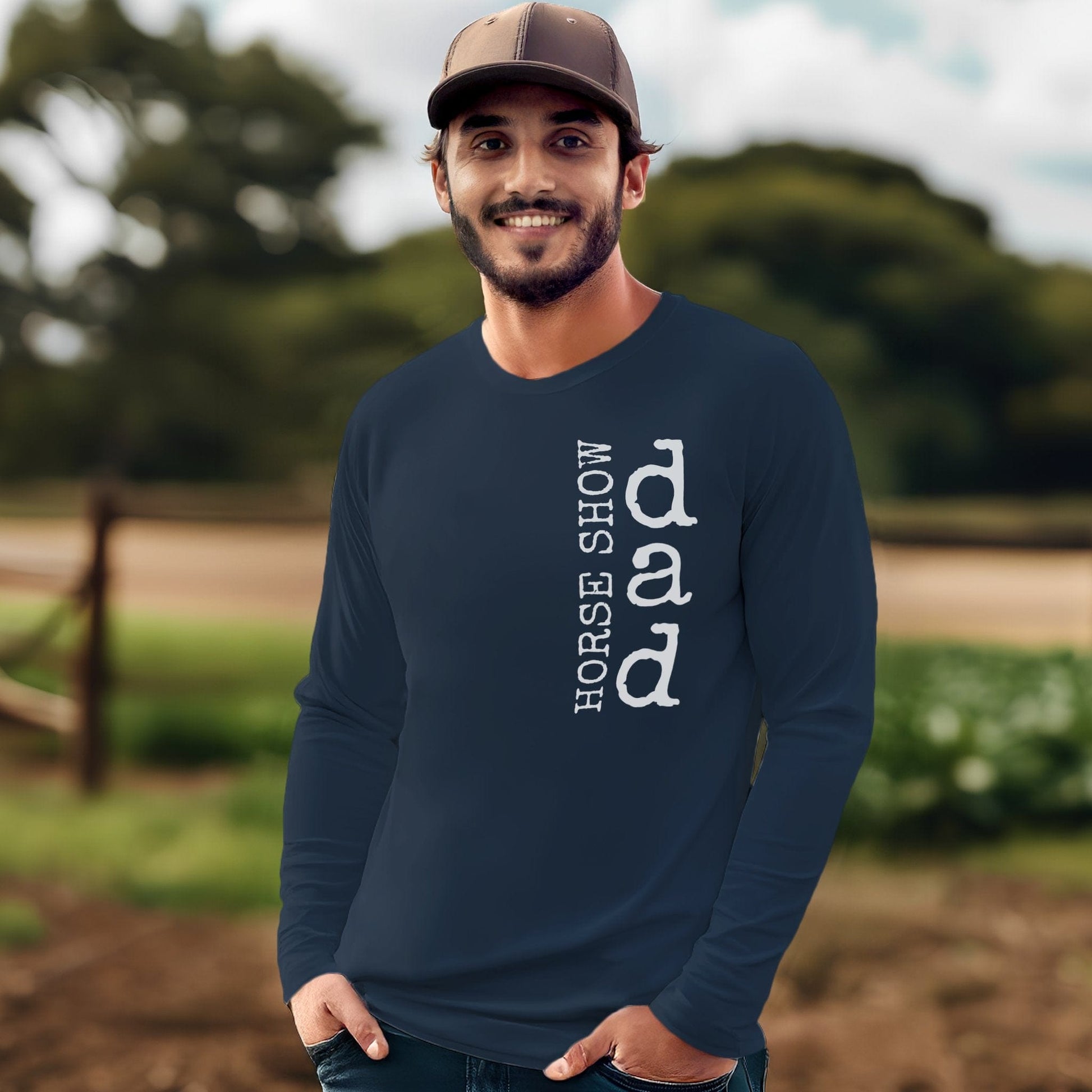 Horse Show Dad Long Sleeve Tee