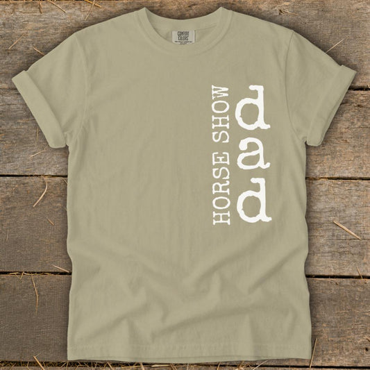 Horse Show Dad Signature Tee - Khaki