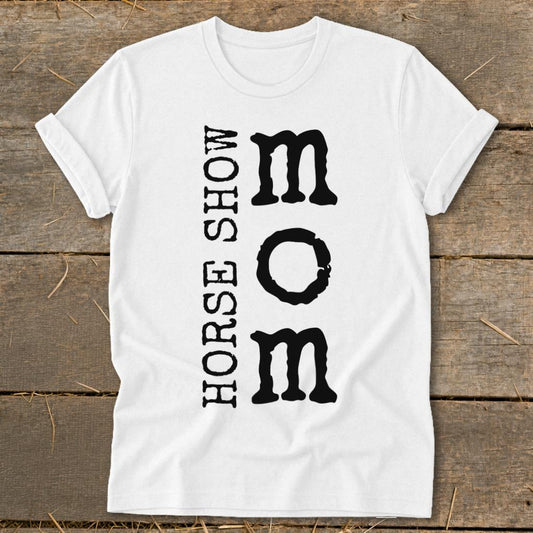 Horse Show Mom Softstyle Tee - White