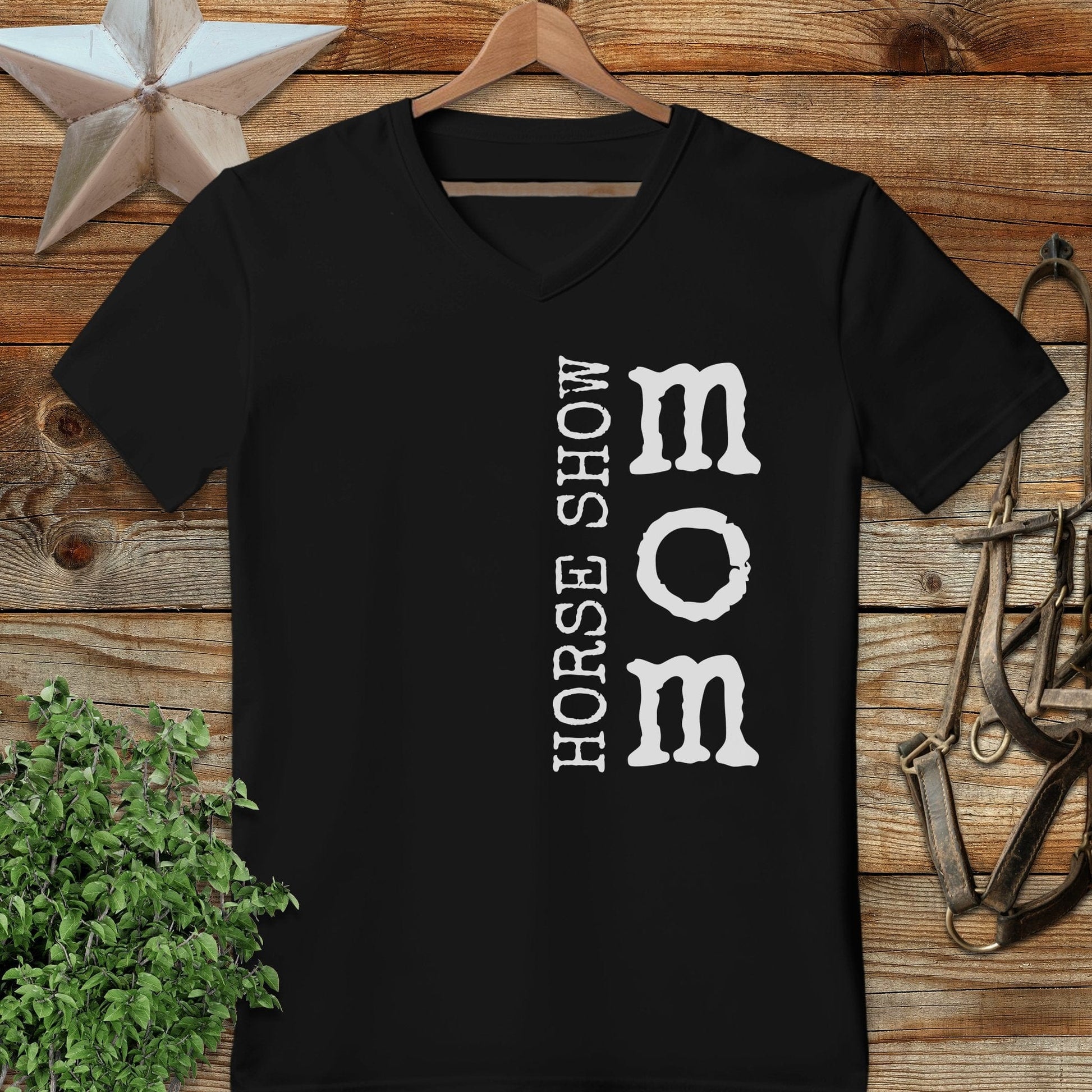 Horse Show Mom V-neck