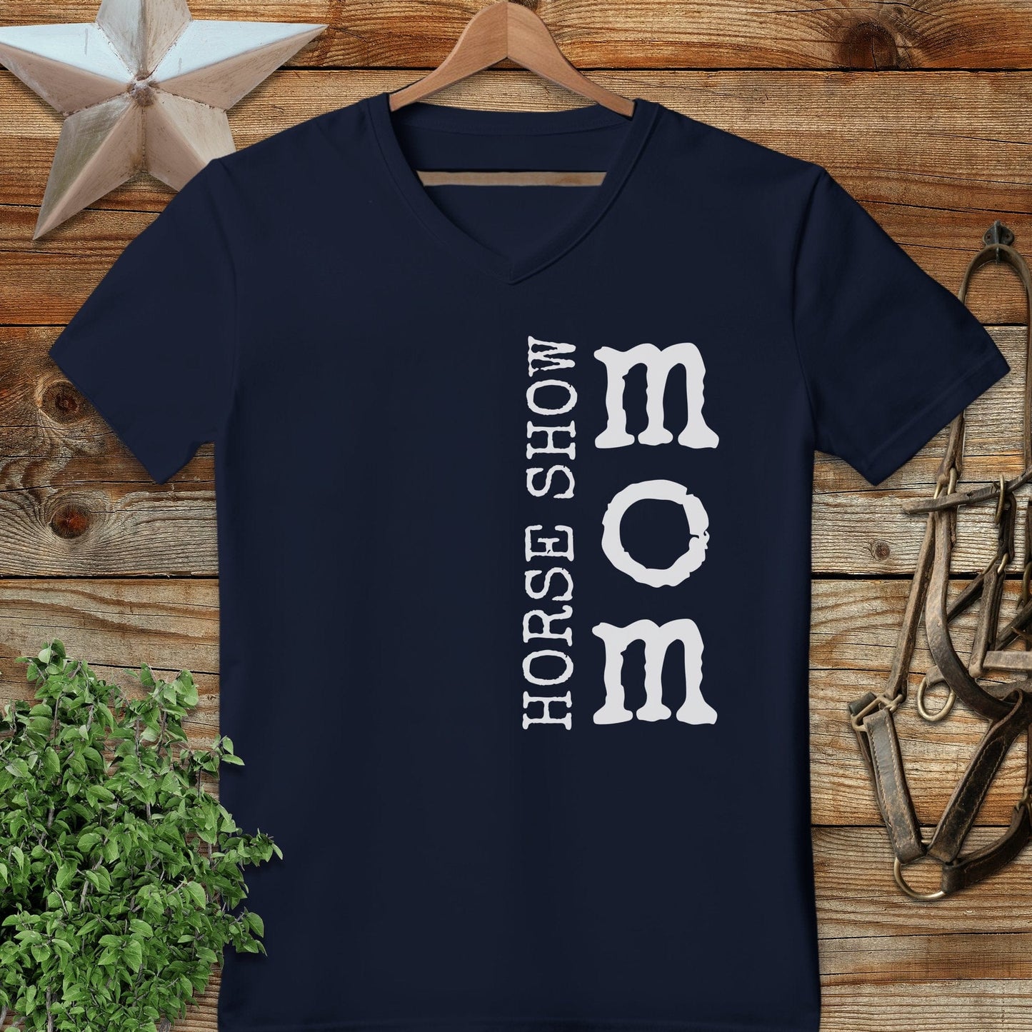 Horse Show Mom V-neck