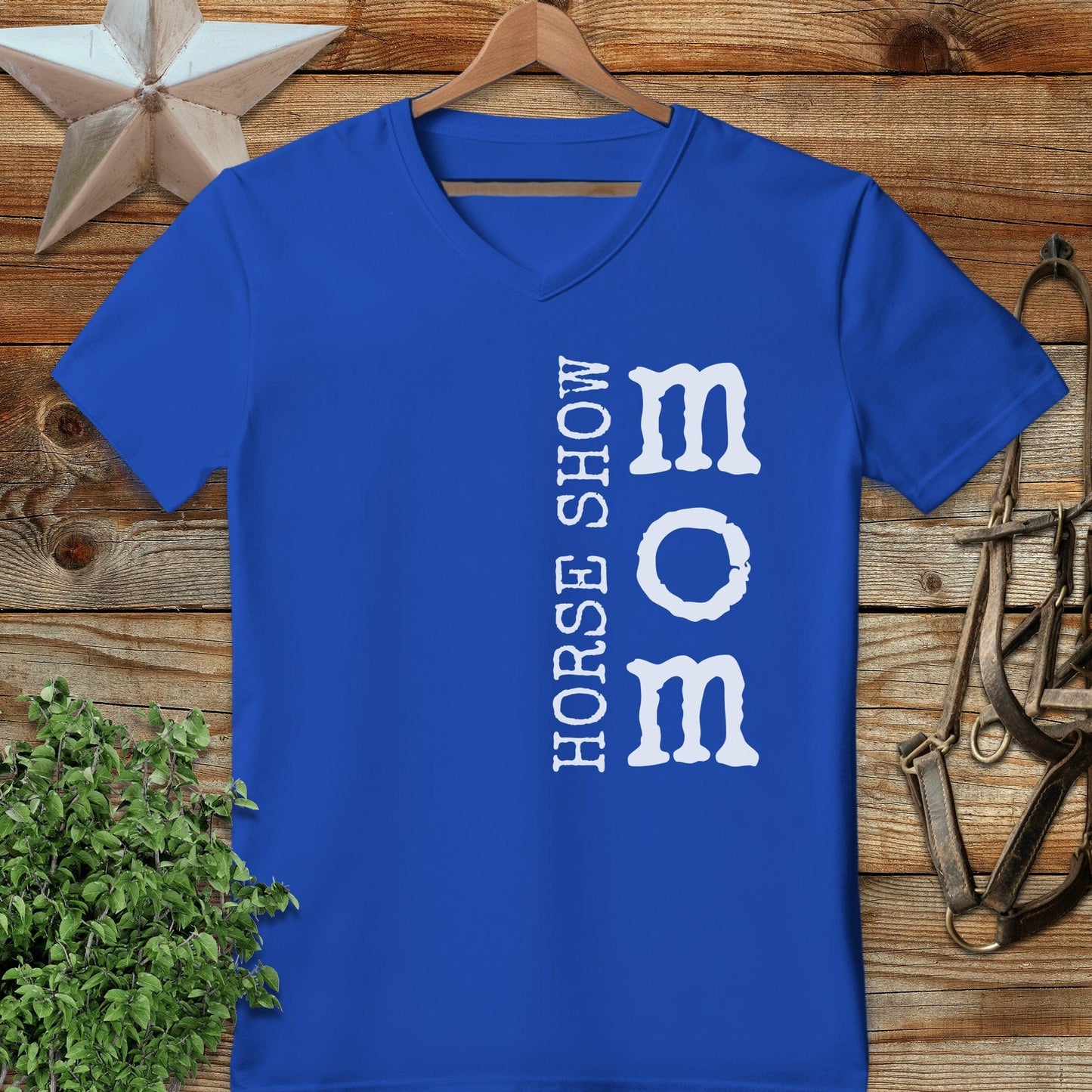 Horse Show Mom V-neck