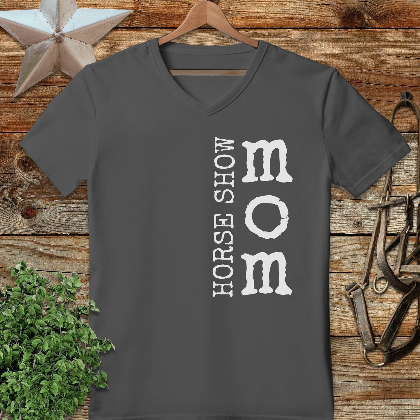 Horse Show Mom V-neck