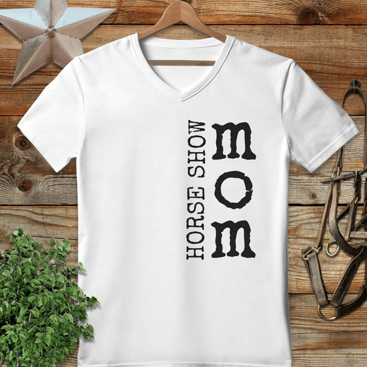 Horse Show Mom V-neck