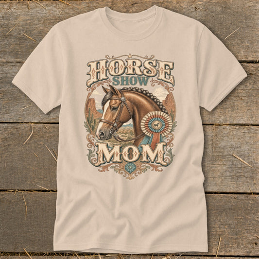 Horse Show Mom Western Classic Tee