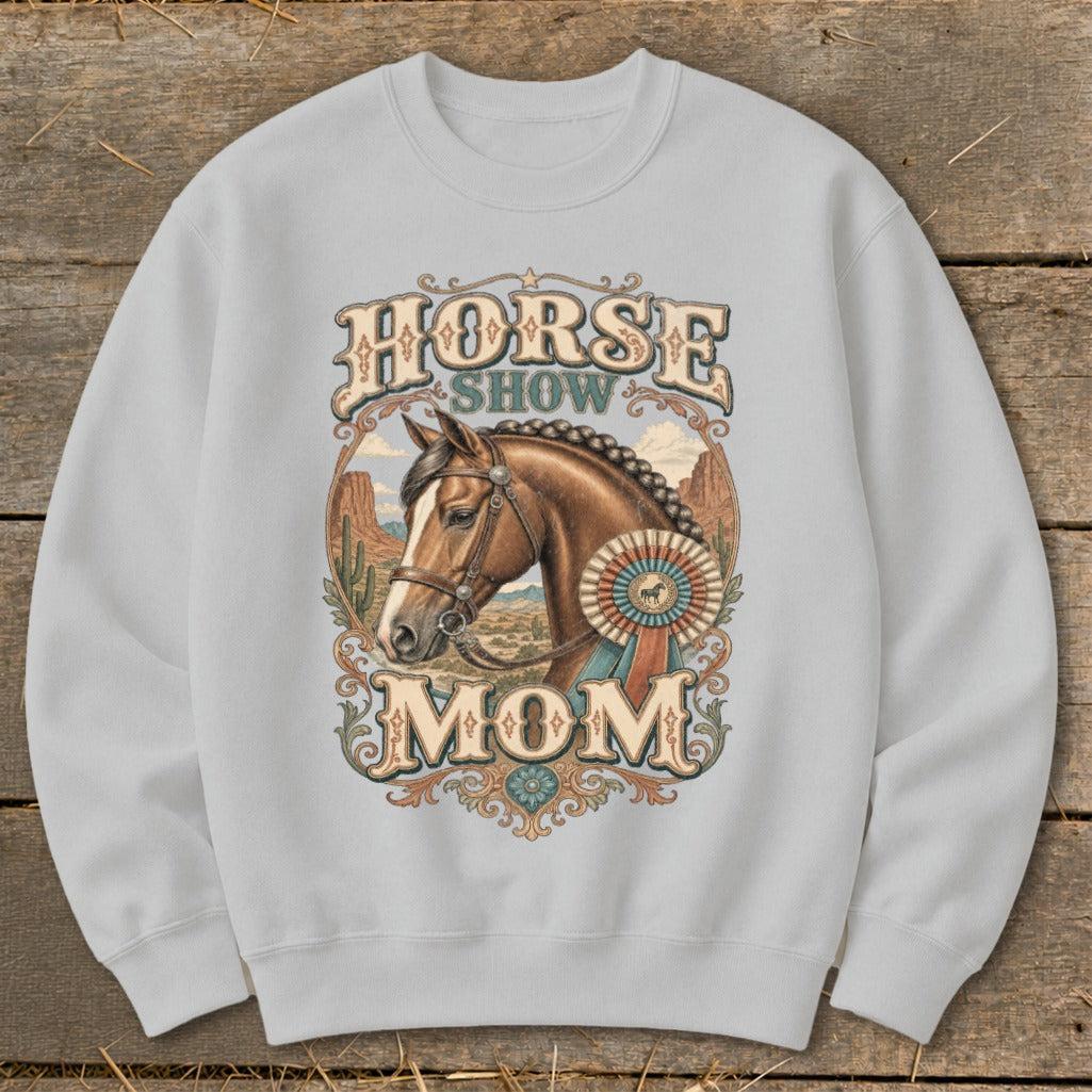 Horse Show Mom Western Sweatshirt