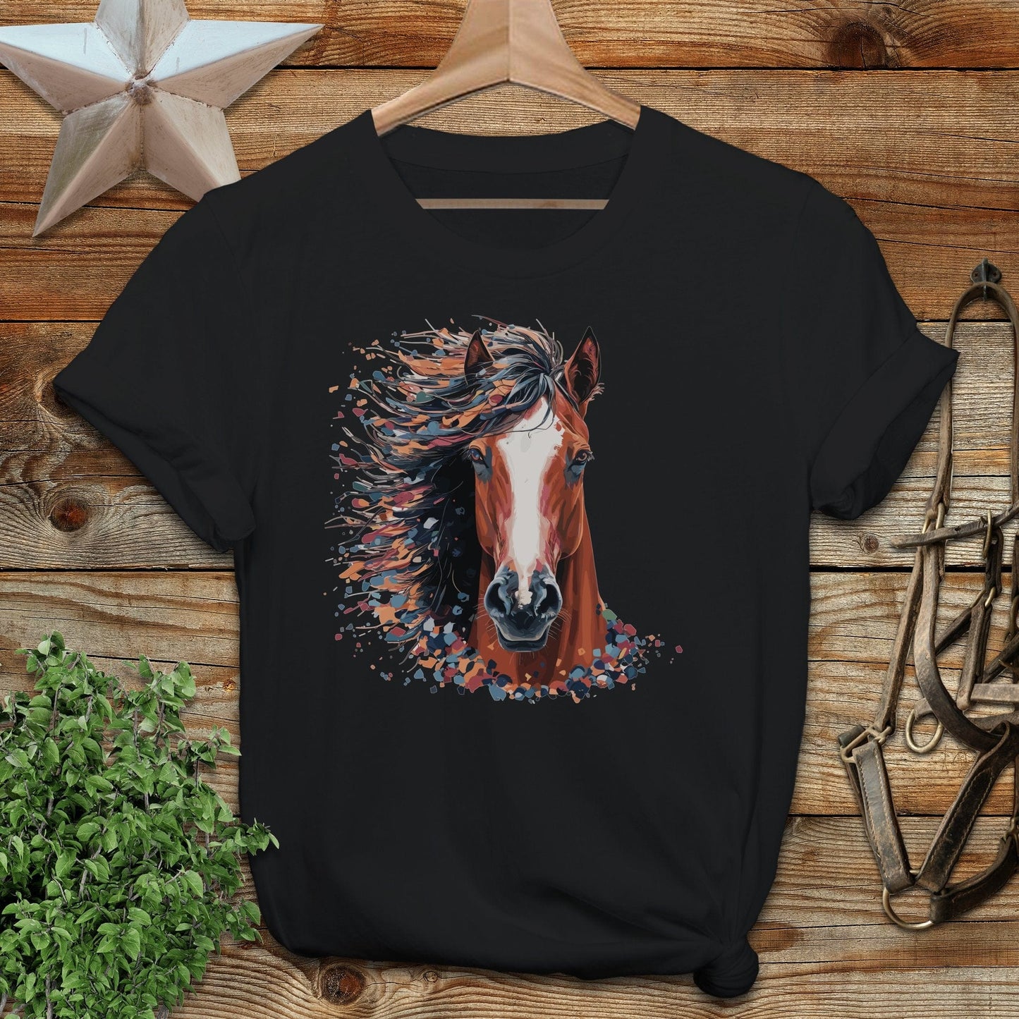 Horse Splatter Softstyle Tee